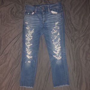 Artist Crop American Eagle Jeans